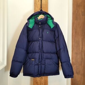Polo by Ralph Lauren Kids Blue and Green Puffer Jacket